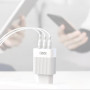 Зарядний пристрій XO QC 3.0 L72 30W (18W/1USB + 2.4A/2 USB) + cable Lightning White (XO-L72i-WH) Зарядний пристрій XO QC 3.0 L72 30W (18W/1USB + 2.4A/2 USB) + cable Lightning White (XO-L72i-WH)
