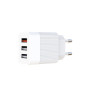 Зарядний пристрій XO QC 3.0 L72 30W (18W/1USB + 2.4A/2 USB) + cable Lightning White (XO-L72i-WH) Зарядний пристрій XO QC 3.0 L72 30W (18W/1USB + 2.4A/2 USB) + cable Lightning White (XO-L72i-WH)
