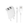 Зарядний пристрій XO L109 12W (2USB/2.4A) + USB - Type-C White (XO-L109-T) Зарядний пристрій XO L109 12W (2USB/2.4A) + USB - Type-C White (XO-L109-T)