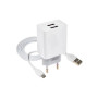Зарядний пристрій XO L75 2USB/2.4A + Type-C White (XO-L75-T) Зарядний пристрій XO L75 2USB/2.4A + Type-C White (XO-L75-T)