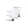 Зарядний пристрій XO L97 (1Type-C/1USB/2.4A) + USB - MicroUSB White (XO-L97-MC) Зарядний пристрій XO L97 (1Type-C/1USB/2.4A) + USB - MicroUSB White (XO-L97-MC)