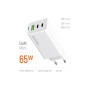 Зарядний пристрій ColorWay GaN Mini 65W PD Port PPS USB (USB-2C1A) white (CW-CHS058PD-WT) Зарядний пристрій ColorWay GaN Mini 65W PD Port PPS USB (USB-2C1A) white (CW-CHS058PD-WT)