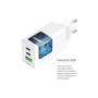 Зарядний пристрій ColorWay GaN Mini 65W PD Port PPS USB (USB-2C1A) white (CW-CHS058PD-WT) Зарядний пристрій ColorWay GaN Mini 65W PD Port PPS USB (USB-2C1A) white (CW-CHS058PD-WT)