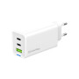 Зарядний пристрій ColorWay GaN Mini 65W PD Port PPS USB (USB-2C1A) white (CW-CHS058PD-WT) Зарядний пристрій ColorWay GaN Mini 65W PD Port PPS USB (USB-2C1A) white (CW-CHS058PD-WT)