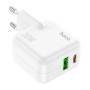 Зарядний пристрій HOCO C111A Lucky 1xUSB-C PD30W + 1xUSB QC3.0 White (6931474790866) Зарядний пристрій HOCO C111A Lucky 1xUSB-C PD30W + 1xUSB QC3.0 White (6931474790866)