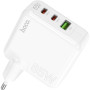 Зарядний пристрій HOCO C115A Header 2xUSB-C PD65W + 1xUSB QC3.0 GaN White (6931474798312) Зарядний пристрій HOCO C115A Header 2xUSB-C PD65W + 1xUSB QC3.0 GaN White (6931474798312)