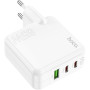 Зарядний пристрій HOCO C115A Header 2xUSB-C PD65W + 1xUSB QC3.0 GaN White (6931474798312) Зарядний пристрій HOCO C115A Header 2xUSB-C PD65W + 1xUSB QC3.0 GaN White (6931474798312)