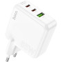 Зарядний пристрій HOCO C115A Header 2xUSB-C PD65W + 1xUSB QC3.0 GaN White (6931474798312) Зарядний пристрій HOCO C115A Header 2xUSB-C PD65W + 1xUSB QC3.0 GaN White (6931474798312)