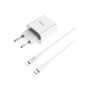 Зарядний пристрій HOCO C76A Plus Speed Source USB-C PD20W + cable USB-C to Lightning White (6931474746924) Зарядний пристрій HOCO C76A Plus Speed Source USB-C PD20W + cable USB-C to Lightning White (6931474746924)