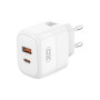 Зарядний пристрій XO L138 48W USB-C PD30W + USB-A QC18W White (L138_White) Зарядний пристрій XO L138 48W USB-C PD30W + USB-A QC18W White (L138_White)