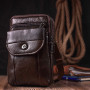 Сумка Vintage Чоловіча на пояс з натуральної шкіри Коричнева (22141) Сумка Vintage Чоловіча на пояс з натуральної шкіри Коричнева (22141)