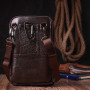 Сумка Vintage Чоловіча на пояс з натуральної шкіри Коричнева (22141) Сумка Vintage Чоловіча на пояс з натуральної шкіри Коричнева (22141)