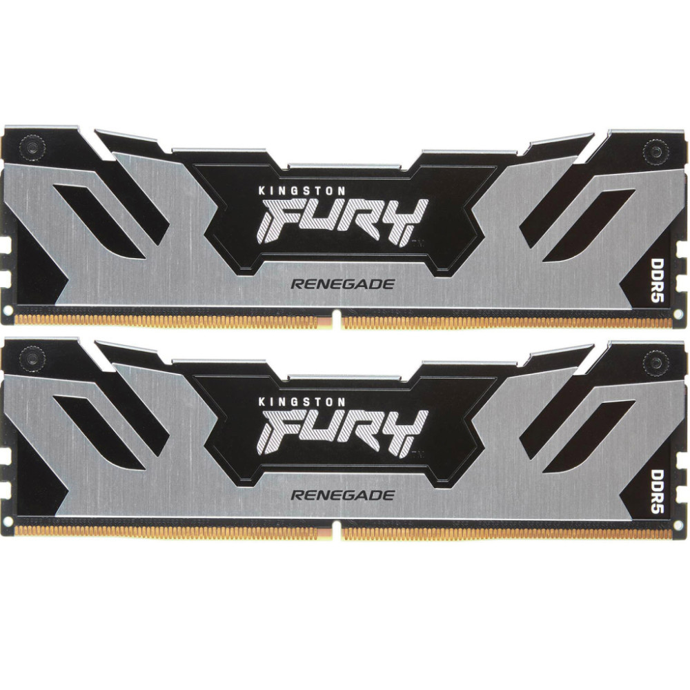Модуль пам'яті для комп'ютера DDR5 32GB (2x16GB) 7600 MHz Renegade Silver XMP Kingston Fury (ex.HyperX) (KF576C38RSK2-32)