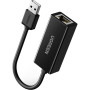 Перехідник USB 2.0 to Ethernet RJ45 10/100 Mb CR110 Ugreen (20254) Перехідник USB 2.0 to Ethernet RJ45 10/100 Mb CR110 Ugreen (20254)