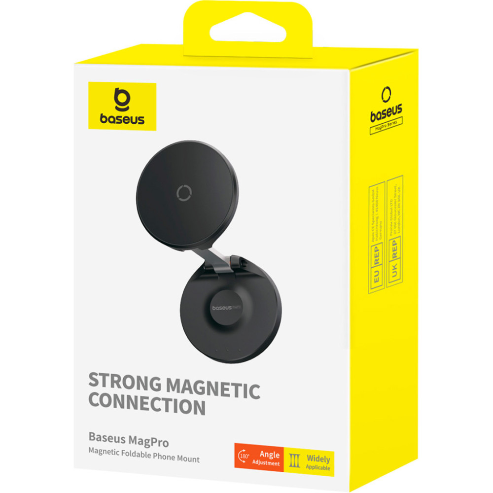 Універсальний автотримач Baseus MagPro Magnetic Foldable Phone Mount Cluster Black (B10564101121-00)